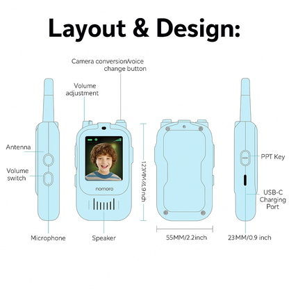 Nomoro™ Video Walkie Talkie